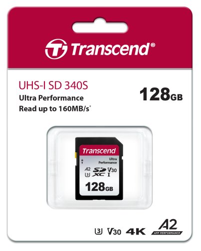 Карта пам'яті Transcend SDC340S U3 V30 A2 SDXC 128GB (TS128GSDC340S)