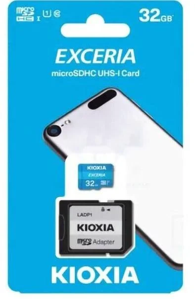 Фото: FLASH пам'ять Kioxia Exceria Micro SDHC 32GB with adapter (LMEX1L032GG2) № 5 | KTC