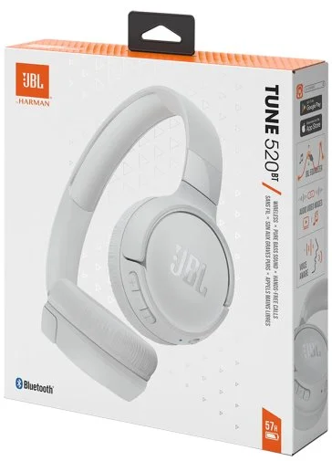 Фото: Навушники JBL Tune 520BT White (JBLT520BTWHTEU) № 14 | KTC