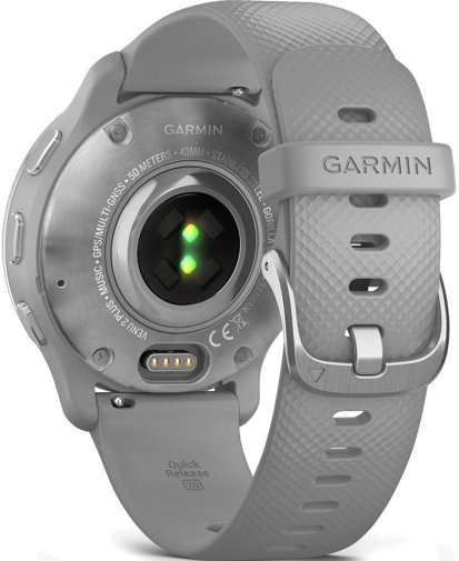 Смарт годинник Garmin Venu 2 Plus Powder Gray Passivated (010-02496-10)