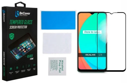 Фото: Захисне скло BeCover for Realme C11 2021 - Black (708153) № 4 | KTC