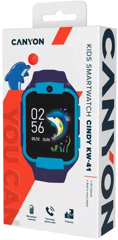 Фото: Смарт годинник Canyon Cindy KW-41 Blue (CNE-KW41BL) № 8 | KTC