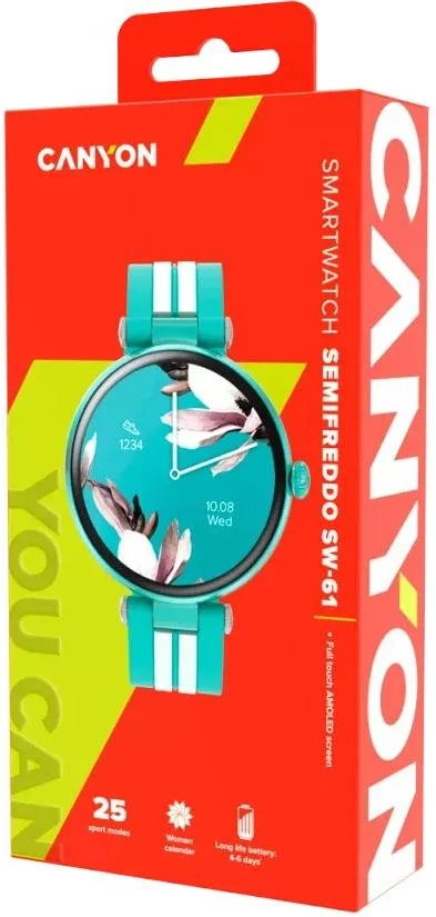 Фото: Смарт годинник Canyon Semifreddo SW-61 Mint (CNS-SW61BL) № 8 | KTC
