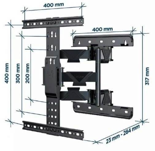 Фото: Кронштейн Gembird WM-65ST-01 Black № 6 | KTC