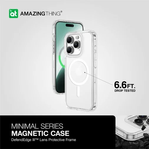 Фото: Чохол AMAZINGthing for iPhone 15 Pro - Minimal Case MagSafe Clear (IP156.1PMMINCL) № 14 | KTC