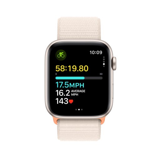 Смарт годинник Apple Watch SE 2gn GPS 44mm Starlight Aluminium Case with Starlight Sport Loop (MRE63)