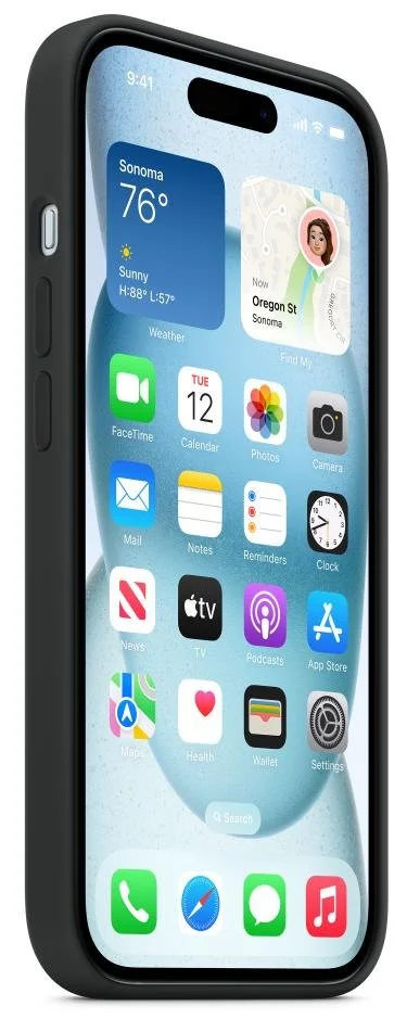 Фото: Чохол Apple for iPhone 15 - Silicone Case with MagSafe Black (MT0J3) № 15 | KTC