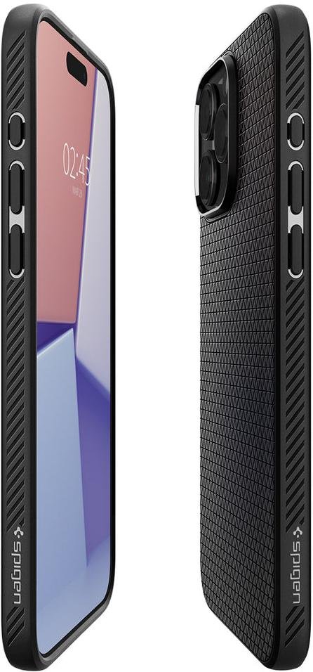 Чохол Spigen for Apple iPhone 15 Pro - Liquid Air Matte Black (ACS06704)