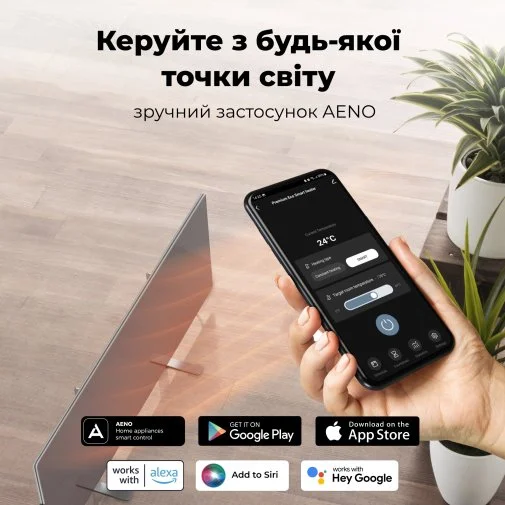 Фото: Конвектор AENO Premium Eco Smart GH5S LED Grey (AGH0005S) № 21 | KTC
