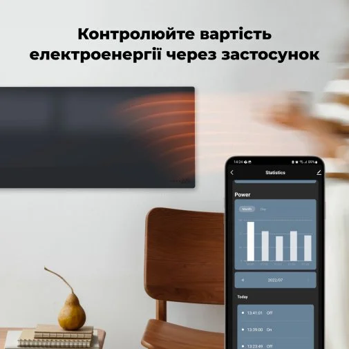 Фото: Конвектор AENO Premium Eco Smart GH4S LED Black (AGH0004S) № 22 | KTC