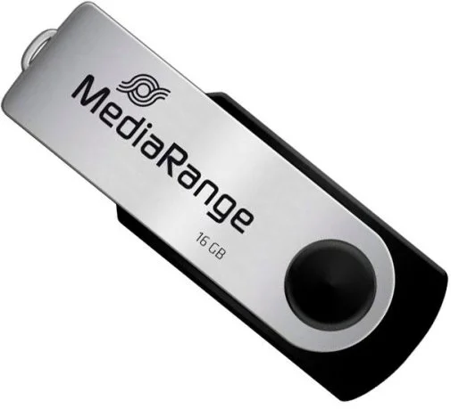 Фото: Флешка USB MediaRange Swivel swing stick 16GB Black/Silver (MR910) № 6 | KTC