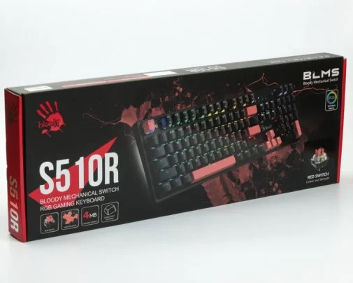 Фото: Клавіатура Bloody S510R BLMS Red Switch USB Fire Black (S510R Fire Black) № 11 | KTC