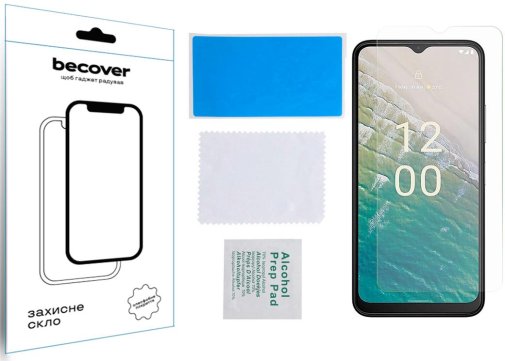 Захисне скло BeCover for Nokia C32 - 3D Crystal Clear Glass (709740)