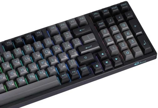 Фото: Клавіатура Akko 3098B Black/Cyan 98Key CS Jelly White ENG/UKR USB/WL Black (6925758617635) № 12 | KTC
