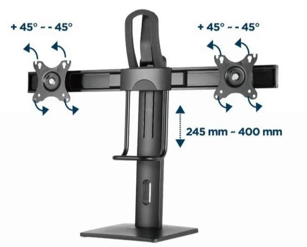 Фото: Кронштейн Gembird MS-D2-01 Black № 25 | KTC