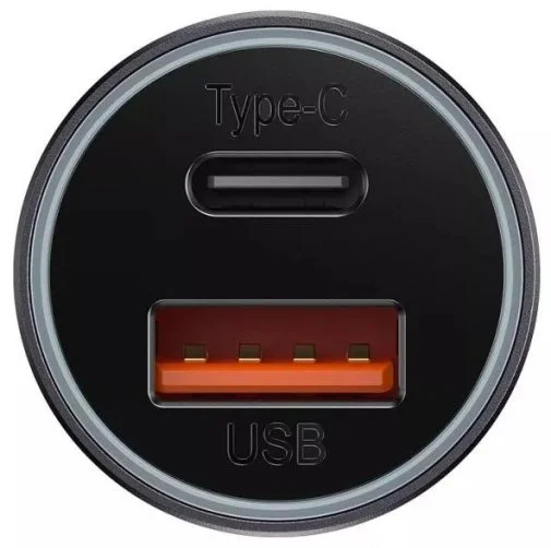 Фото: Автомобільний зарядний пристрій Baseus Golden Contactor Max 60W Dark gray (CGJM000113) № 10 | KTC