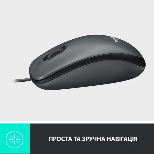 Фото: Миша Logitech M100 USB Black (910-006652) № 10 | KTC
