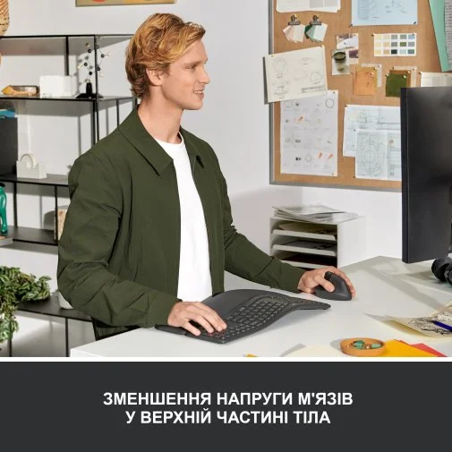 Фото: Миша Logitech Lift Left Vertical Ergonomic Graphite (910-006474) № 18 | KTC