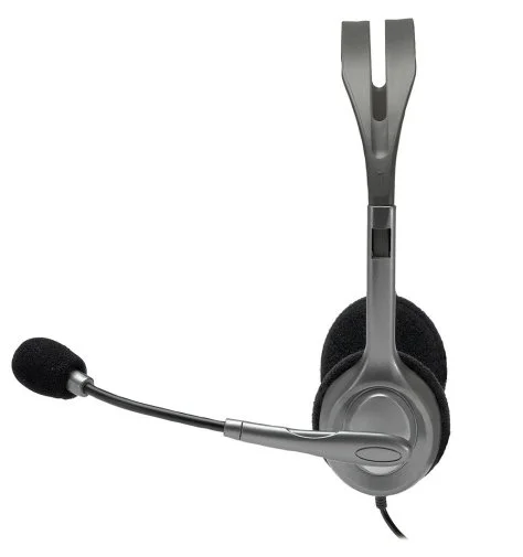 Фото: Гарнітура Logitech H110 Gray (981-000271) № 8 | KTC