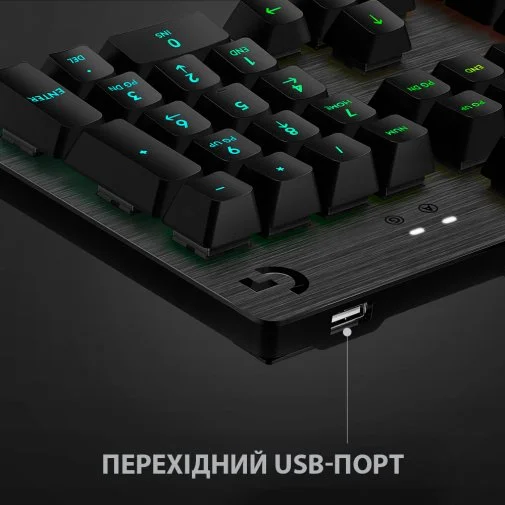 Фото: Клавіатура Logitech G512 Carbon Lightsync RGB Mechanical US GX Blue Black (920-008946) № 19 | KTC
