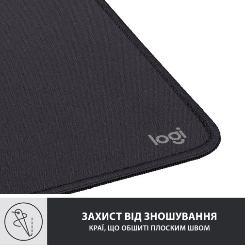  Килимок Logitech Mouse Pad Studio Series 200x230x2mm Graphite (956-000049)
