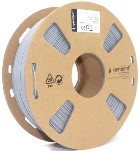Фото: Пластик (філамент) для 3D друку Gembird 3D PLA 1kg/1.75mm Filament Grey (3DP-PLA1.75-01-GR) № 5 | KTC