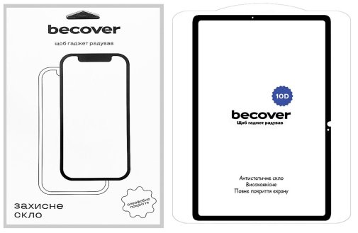 Захисне скло BeCover 10D for Samsung Galaxy Tab S9 SM-X710/SM-X716 Black (710581)