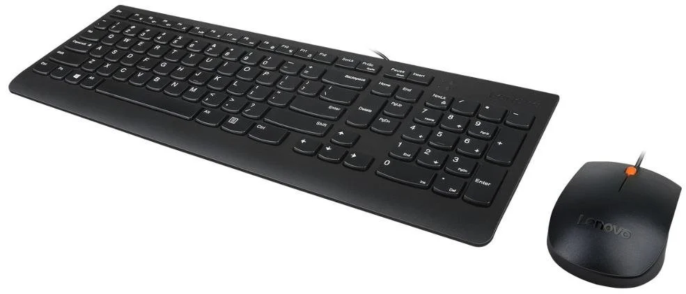 Фото: Комплект клавіатура+миша Lenovo 300 USB Combo UKR USB Black (GX31D64833) № 4 | KTC
