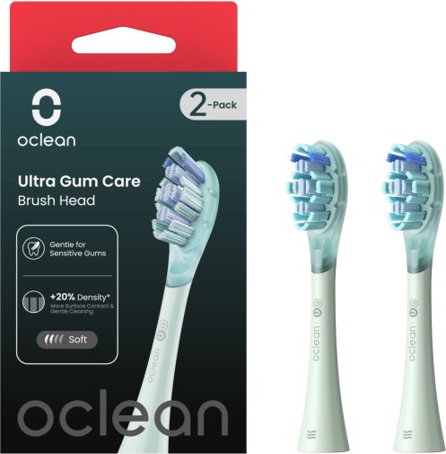 Насадка для зубної щітки Oclean UG01 G02 Ultra Gum Care Brush 2pcs Green (6970810553536)