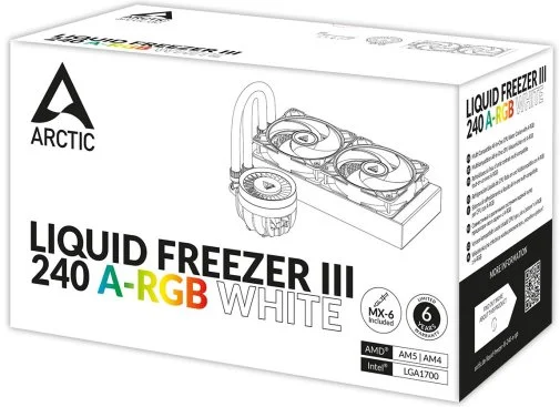 Фото: Система рідинного охолодження Arctic Liquid Freezer III 240 ARGB White (ACFRE00150A) № 22 | KTC
