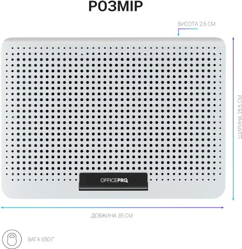 Фото: Підставка для ноутбука OfficePro CP500S Silver № 31 | KTC