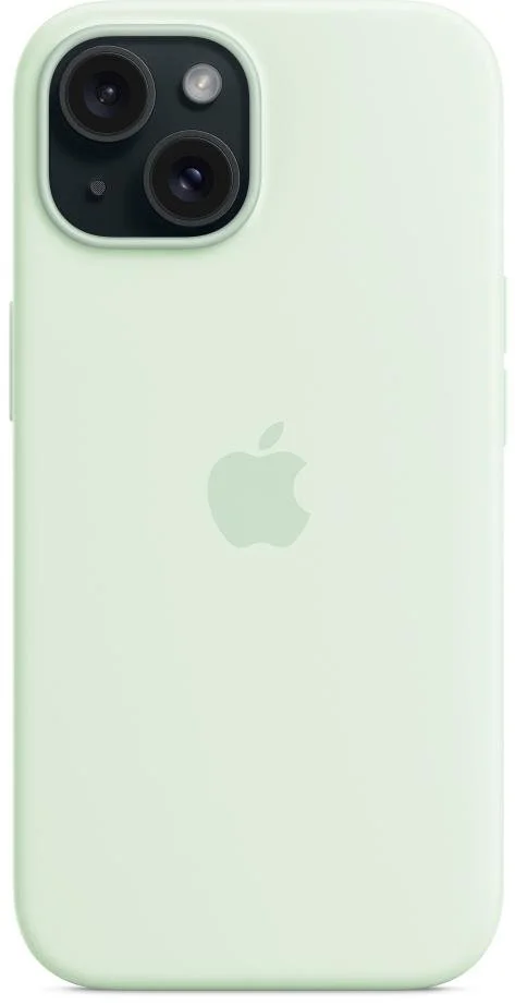 Фото: Чохол Apple for iPhone 15 - Silicone Case with MagSafe Soft Mint (MWNC3) № 11 | KTC