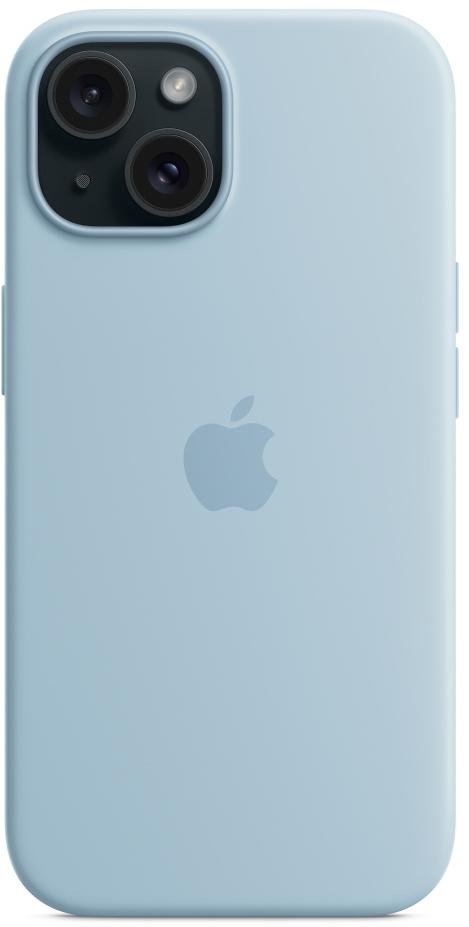 Чохол Apple for iPhone 15 - Silicone Case with MagSafe Light Blue (MWND3)