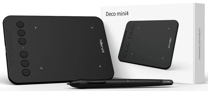 Фото: Графічний планшет XP-Pen Deco Mini 4 Black № 8 | KTC