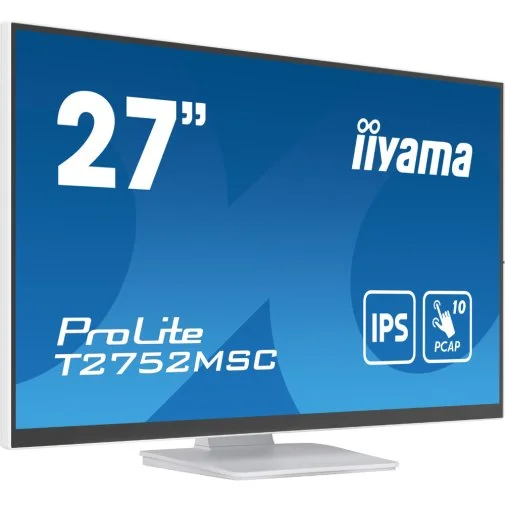 Фото: Монітор iiyama T2752MSC-W1 White - 27" IPS / 1920×1080 / 60 Гц № 9 | KTC