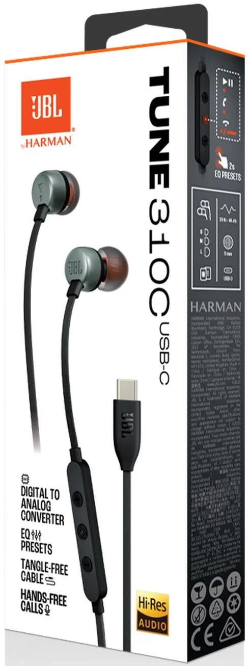 Фото: Навушники JBL Tune 310C USB Black (JBLT310CBLK) № 12 | KTC