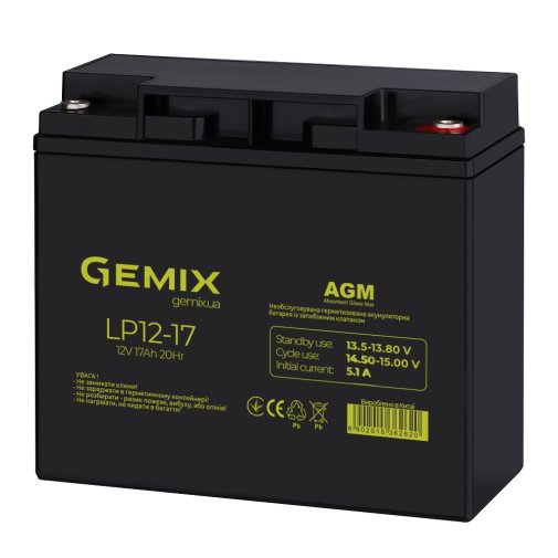 Батарея для ПБЖ Gemix LP12-17.0 (12V17AH)