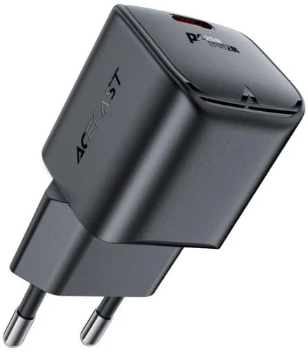 Фото: Зарядний пристрій Acefast A73 Mini 20W GaN Black (6974316282648) № 8 | KTC