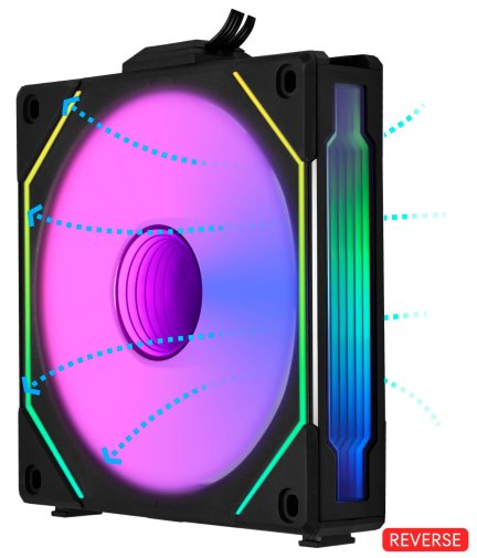 Кулер Lian-Li Uni Fan SL-Infinity 140 Reverse Blade Black (G99.14RSLIN1B.00)