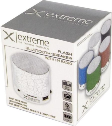 Колонка Esperanza Extreme FM Radio Flash Bluetooth, White