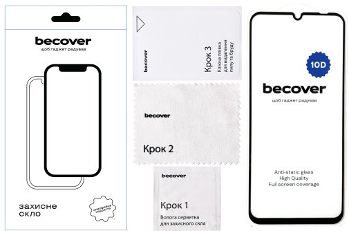 Захисне скло BeCover 10D for Xiaomi Redmi A3 - Black (711367)