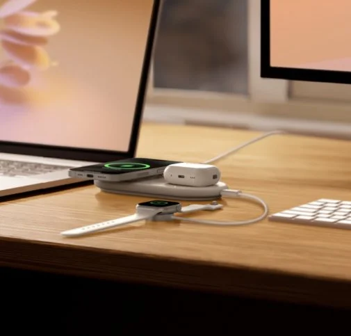Фото: Бездротовий зарядний пристрій Belkin BoostCharge Pro 2in1 Qi2 15W White (WIZ021VFWH) № 16 | KTC
