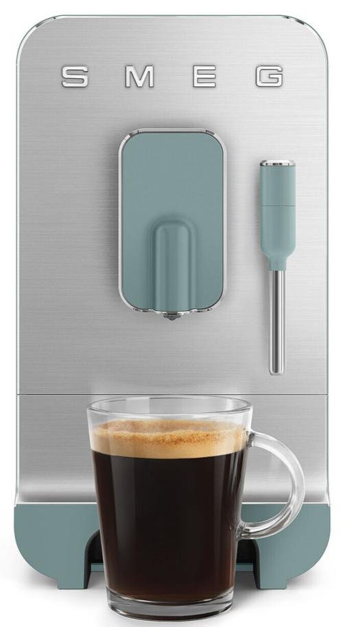 Кавомашина Smeg Coffee Machine With Steam Wand Emerald Green (BCC12EGMEU)