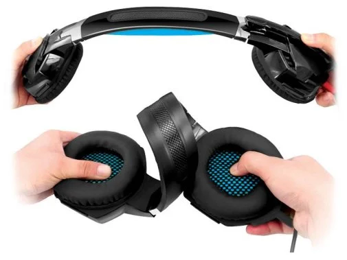 Фото: Гарнітура Real-EL GDX-7500 Black/Blue (EL124100015) № 10 | KTC
