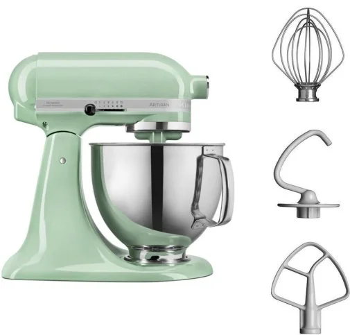 Фото: Планетарний міксер KitchenAid Mixer tilt-head 4.8L Artisan 5KSM125 Pistachio (5KSM125EPT) № 19 | KTC