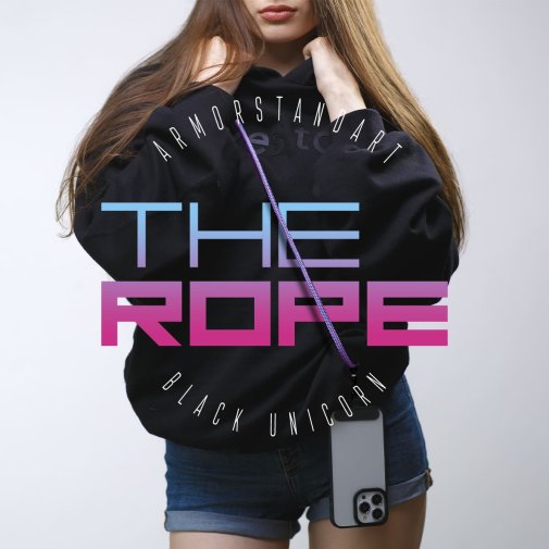 Rope Black Unicorn with Dark holder