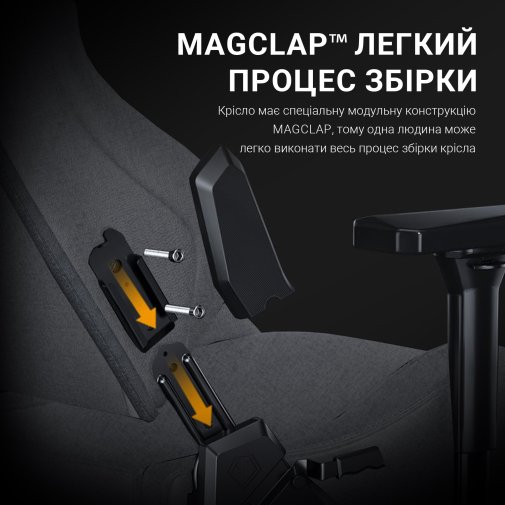 Крісло Anda Seat Kaiser 2 Pro Size XL Grey Linen Fabric (AD12YXL-17-G-F-G01)