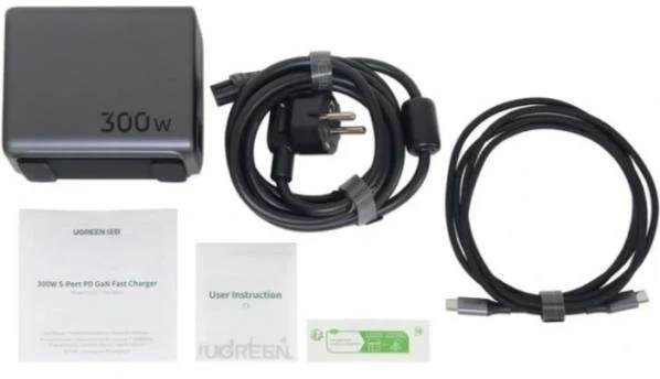 Фото: Зарядний пристрій UGREEN Nexode CD333 GaN 300W Black (90903B) № 11 | KTC