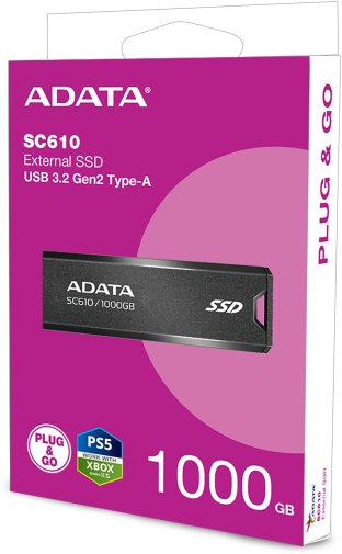 Зовнішній SSD-накопичувач A-Data SC610 1TB Black (SC610-1000G-CBK/RD)