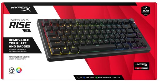 Alloy Rise 75 PBT HX Red ENG/UA Black